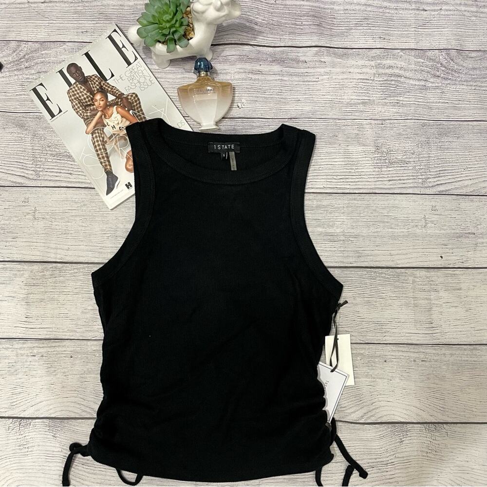 Revolve x 1.State - Side Tie Rib Knit Top - Picture 2 of 12